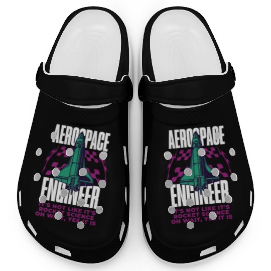 Cool Aerospace Engineer Rocket Scientist Space Clogs