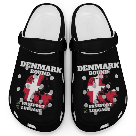 Denmark Bound Country Travel Dane Flag Vacation Clogs