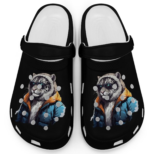 Street Style Snow Leopard | Leopard Lovers Clogs