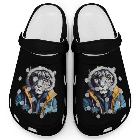 Street Style Snow Leopard | Leopard Lovers Clogs
