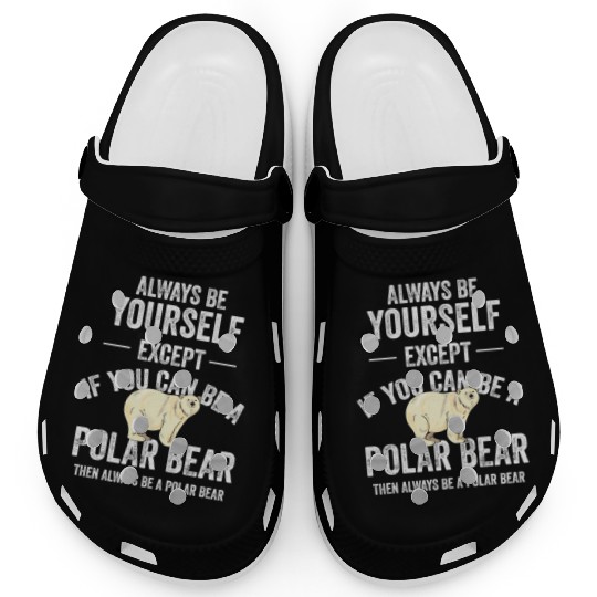 Be A Polar Bear Polar Bear Zookeeper Animal Clogs