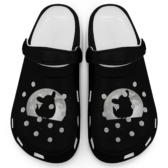 Chinchilla Moon Dust Bunny Clogs