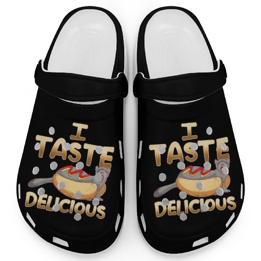 I Taste Delicious Ferret Mom Dad Funny Ferrets Clogs
