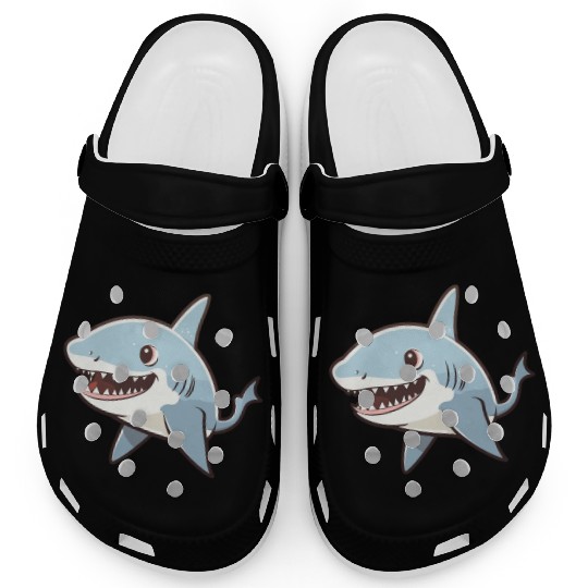 Kawaii Shark - Serene Seascapes Clogs