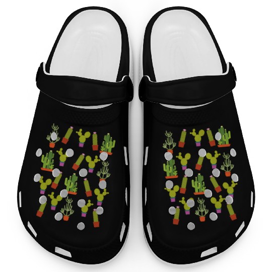 Cactus Succulent Plants Nature Colorful Aztec Clogs