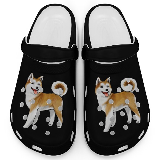 Akita Light Faced Tan Clogs