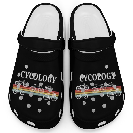 Cycology Funny Psychology Cyclist Bike Pun Clogs