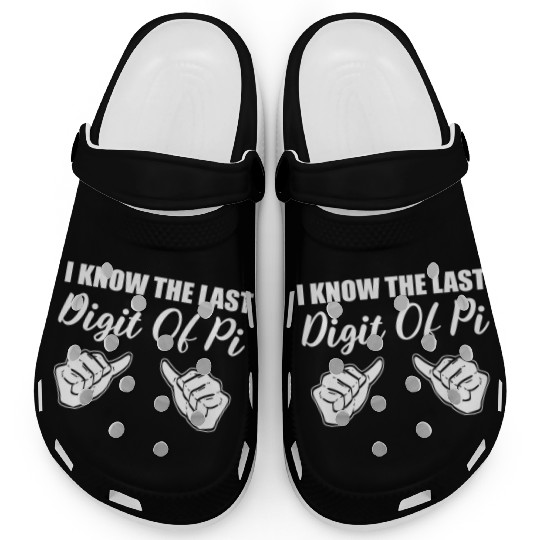 Last Digit PI Math Teacher Gift Clogs