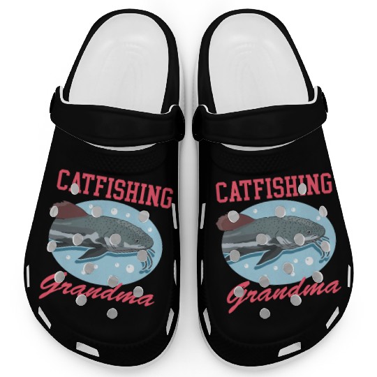 Catfishing Grandma Fish Catfish Fishing Clogs