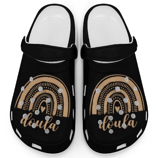 Doula Rainbow Leopard Birth Doulas Gift Clogs