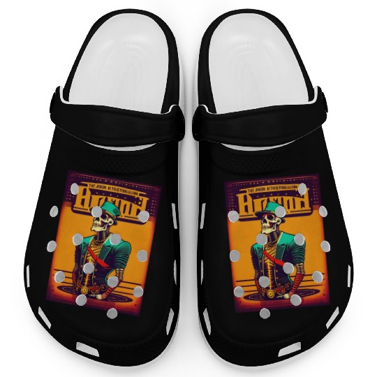 Run skull punk rock Clogs