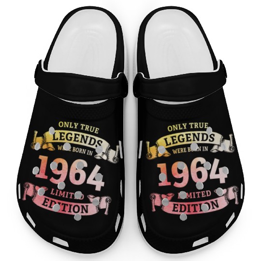 True Legends were born in 1964 60th Birthday Gift Clogs