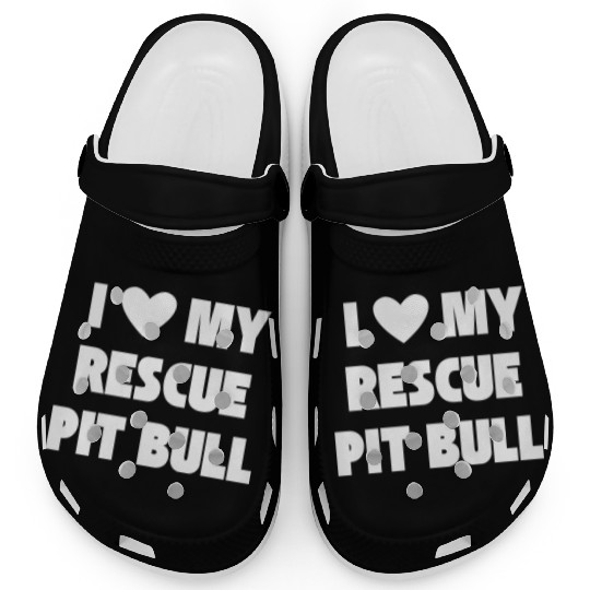 I Love My Rescue Pit Bull | Pitbull Advocacy Clogs