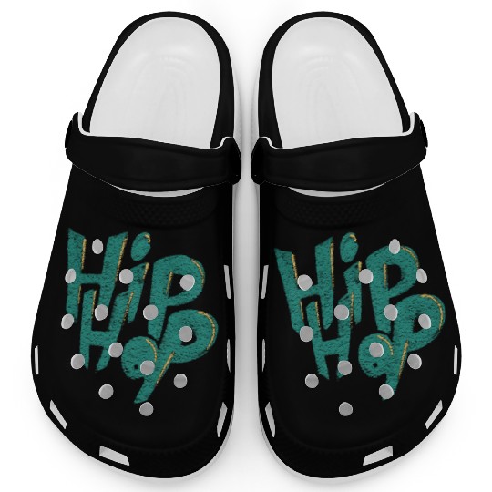 Hip Hop Wall Street Art Clogs