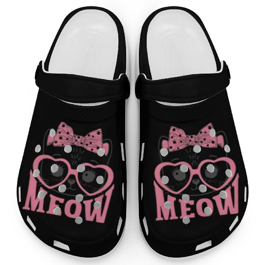 Playful Cat Whispers: Simply Meow Clogs