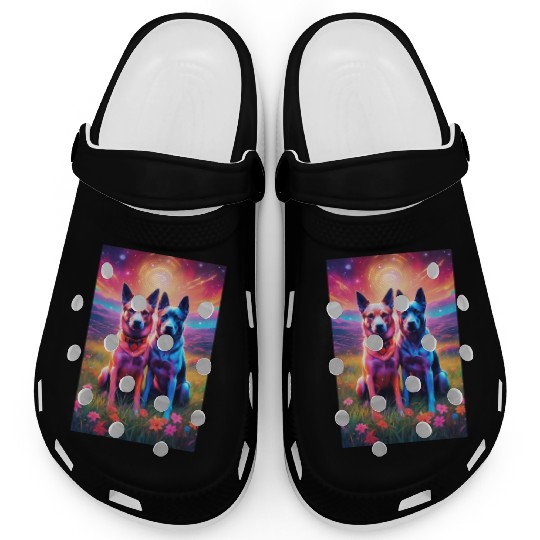 two dogs portrait lushill style artgerm and james Clogs