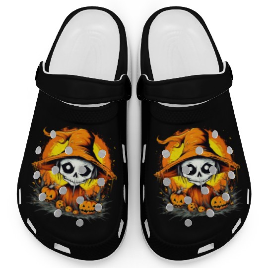 Eerie Halloween Ghoul, Spooky Season Delight 17 Clogs