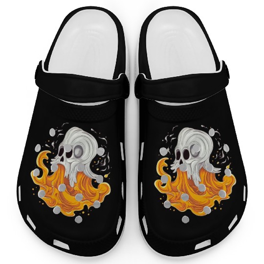 Eerie Halloween Ghoul, Spooky Season Delight 15 Clogs