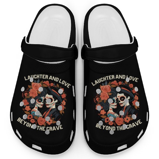Dia De Los Muertos Sugar Skull Mexican Holiday Clogs