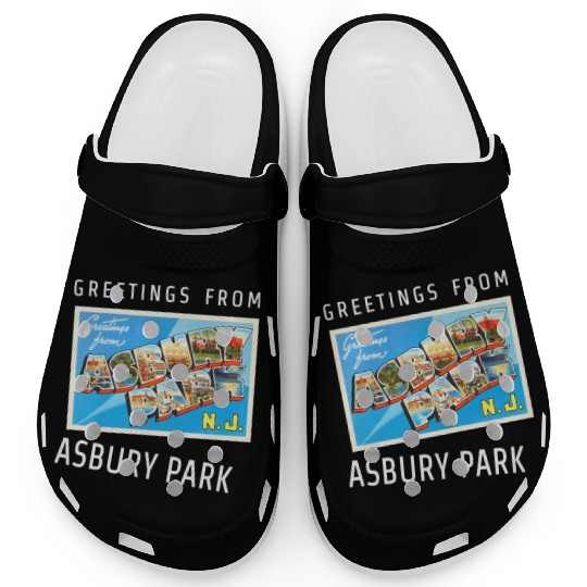 Asbury Park New Jersey Nj Travel Postcard Clogs