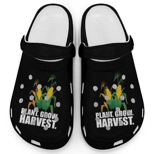 Corn Farmer Plant Grow Harvest Clogs