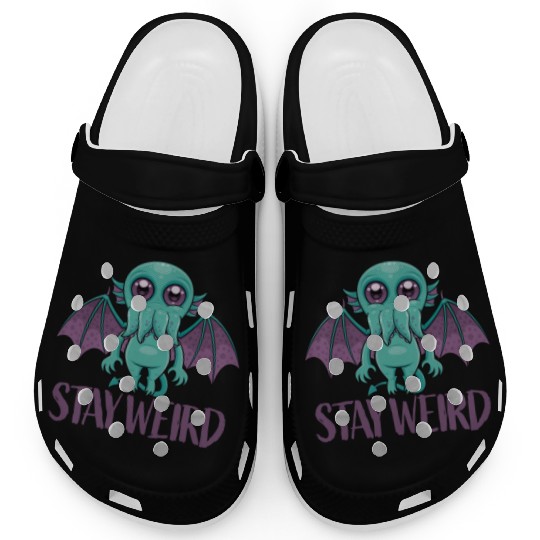 Stay Weird Cute Cthulhu Monster Clogs