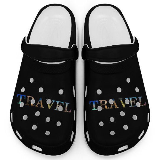 In Love With Travel All Around The World Clogs