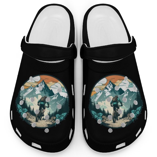 Biker in the mountains Clogs