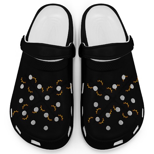 Electric fence barbed wire cross Clogs