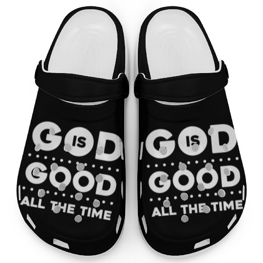 God Is Good Love Jesus Christian Christmas Clogs
