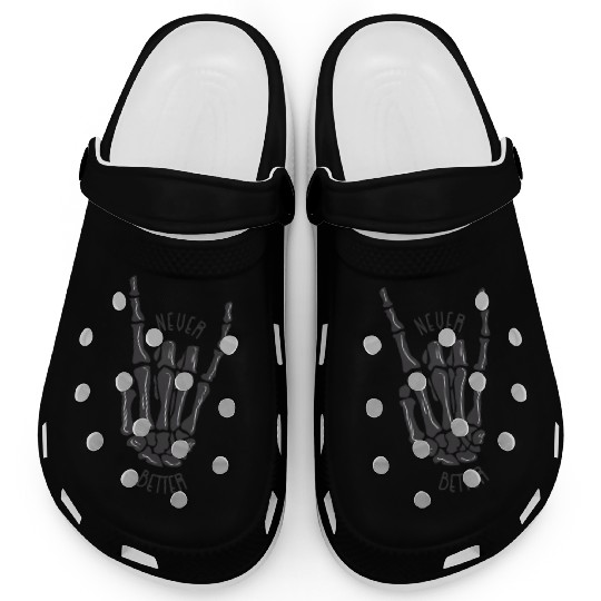Never better skeleton Clogs