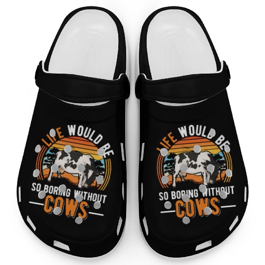 Cow Cattle Breeder Land, Farmer Cows Clogs