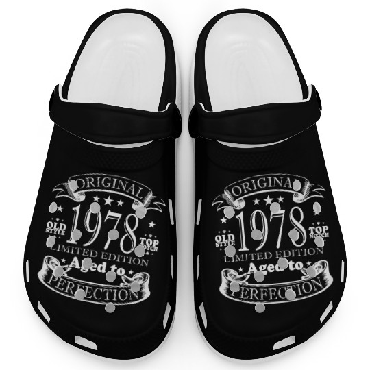 1978 vintage birthday year of birth 1978 gift Clogs
