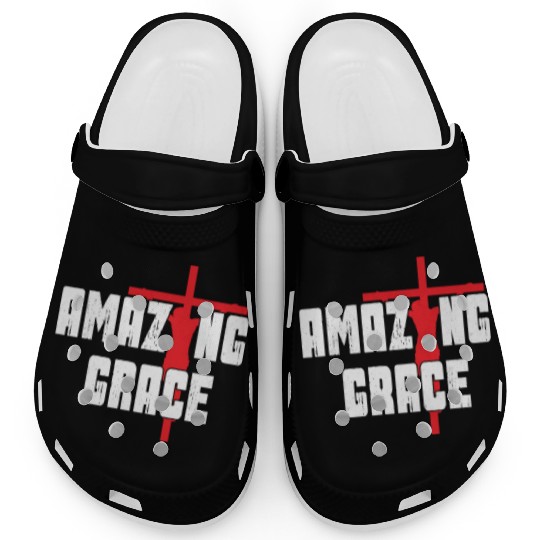 Amazing Grace Love Jesus Christian Christmas Clogs