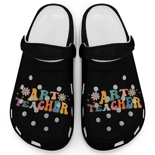 Groovy Art Teacher Artist Artistic Teaching Clogs