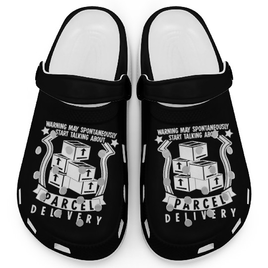 Package Messenger Postbote Parcel Delivery Company Clogs