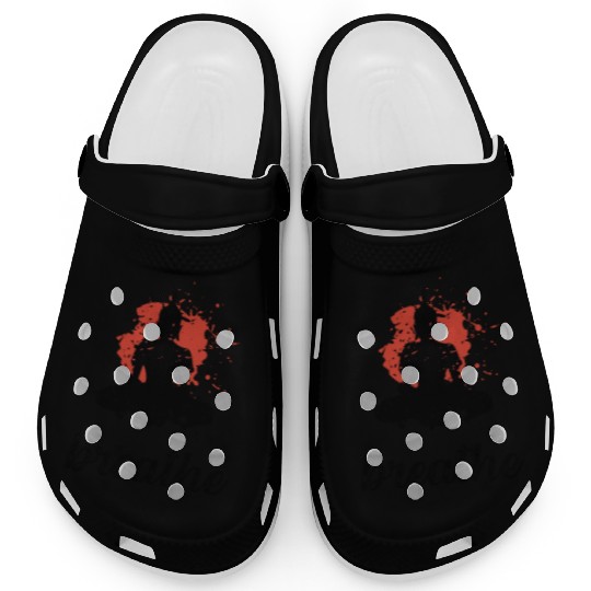 Breathe quote Buddha graphic Clogs