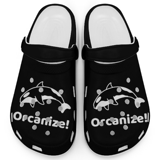 Orcanize Funny Team Orca Killer Whale Lover Gift Clogs
