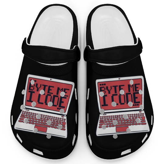 Byte Me I Code Coder Engineer Full Stack Software Clogs