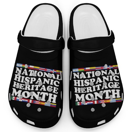 Hispanic Heritage Month National Latino Countries Clogs