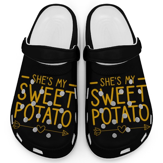 She s My Sweet Potato I Yam Couple s Matching Clogs