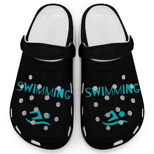 Swim: Daddy's Swimming Buddy Cute Dad Lover Clogs