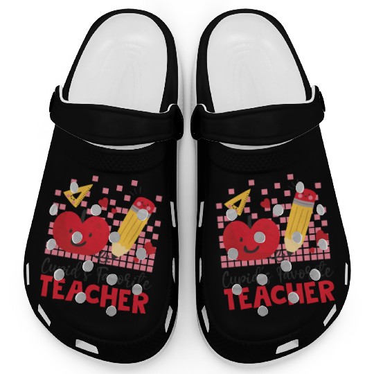 Retro Cupid s Favorite Teacher Teacher Valentines Clogs