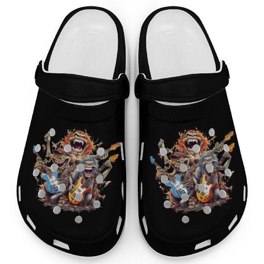 Monsters of Rock and Roll for Music enthusiasts Clogs