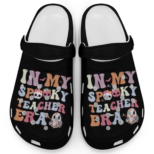 In My Spooky Teacher Era Halloween Clogs