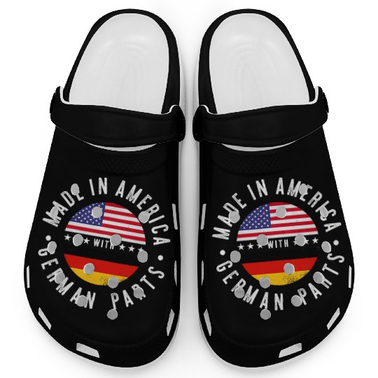 Made in America with German parts Germany pride T Clogs
