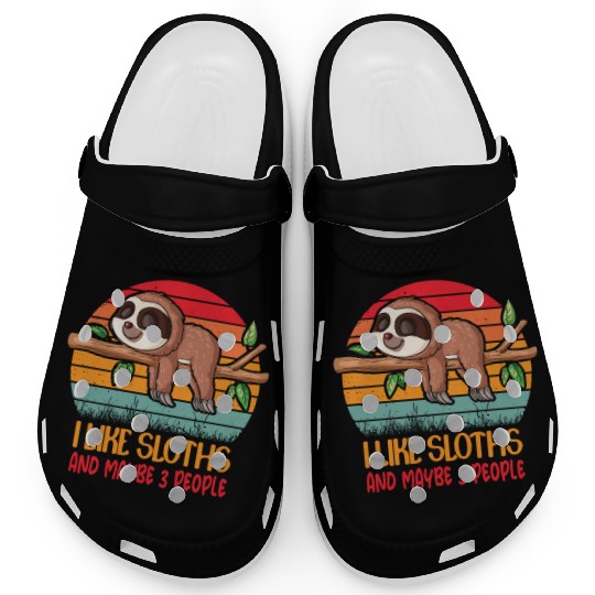 Funny Sloth Design For Sloth Lover Men Women Kids Clogs