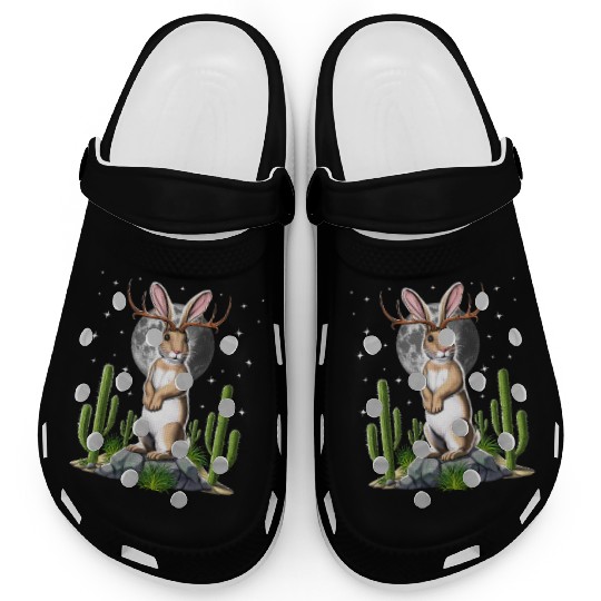 Jackalope Rabbit Clogs