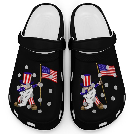 4th of July Gnome Dab Clogs