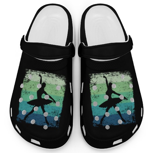 Ballet Dancer Vintage Woman Ballerina Clogs